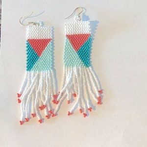 Beaded dangle earrings
